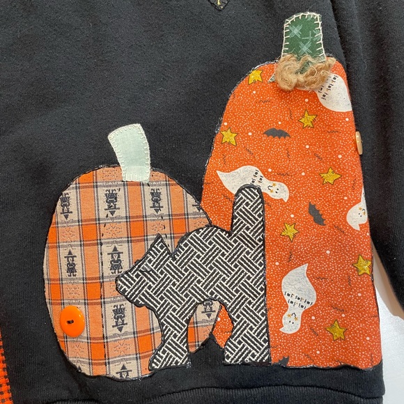 Vintage jerzee’s fall themed button up cardigan sweater - Picture 3 of 5